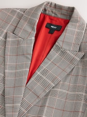 Brown Single Breasted Check Blazer - Image 8 of 8