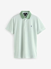 Ralph Lauren RLX Green Tour Pique Knit Polo Shirt - Image 4 of 4