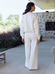 B by Ted Baker Cotton Blend Wide Leg Joggers - Image 3 of 4