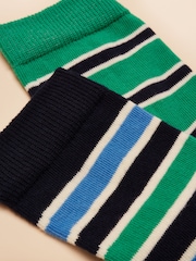 Joules Eat Feet Multi Navy Pack of Five Socks - Image 3 of 3