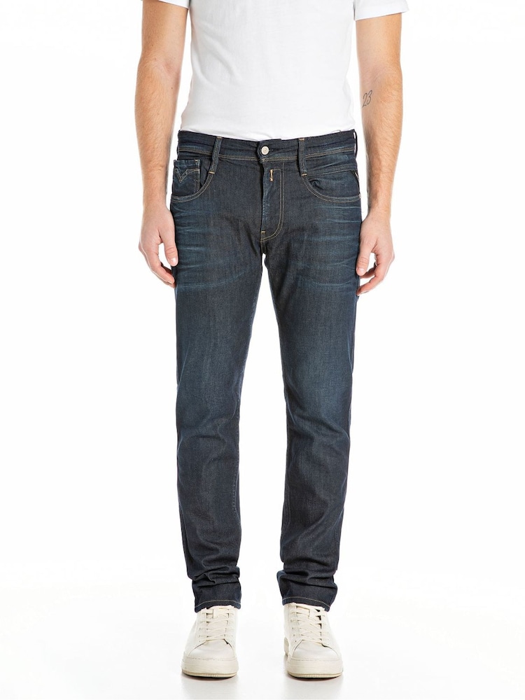 Replay Denim Dark Blue Slim Fit Anbass 573 Jeans - Image 1 of 3