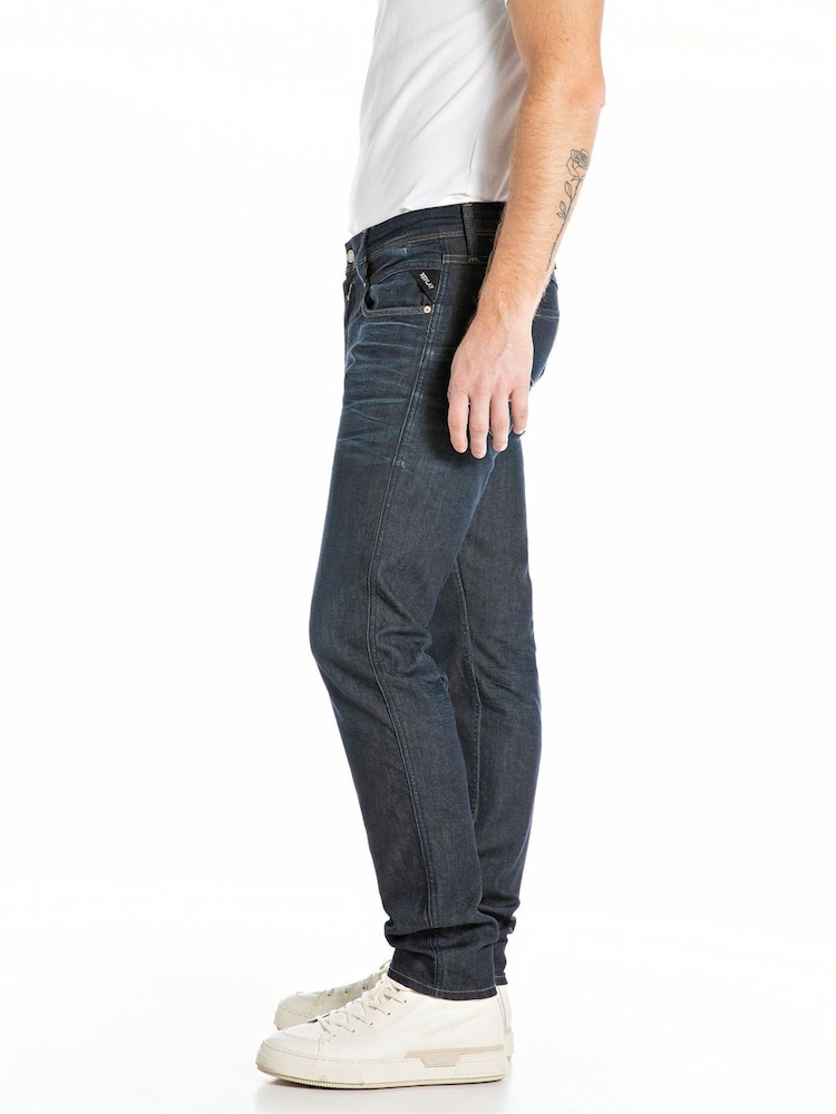 Replay Denim Dark Blue Slim Fit Anbass 573 Jeans - Image 3 of 3