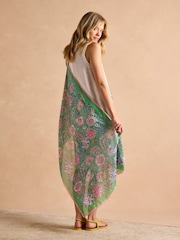 Joules Abberton Green Lightweight Scarf - Image 2 of 7