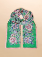 Joules Abberton Green Lightweight Scarf - Image 6 of 7