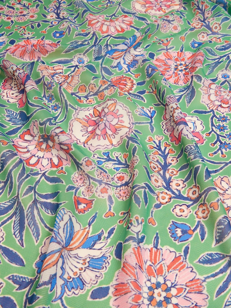 Joules Abberton Green Lightweight Scarf - Image 7 of 7
