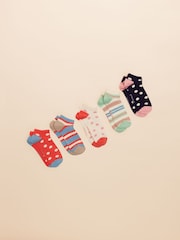 Joules Rilla Multi 5 Pack Trainer Socks - Image 1 of 3