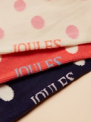 Joules Rilla Multi 5 Pack Trainer Socks - Image 2 of 3