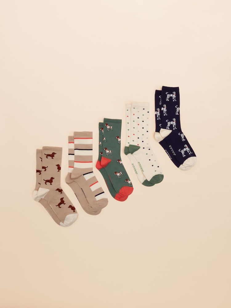 Joules Everyday 5 Pack Socks - Imagen 1 de 3