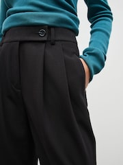 Black Tailored Straight Trousers - Image 5 of 6