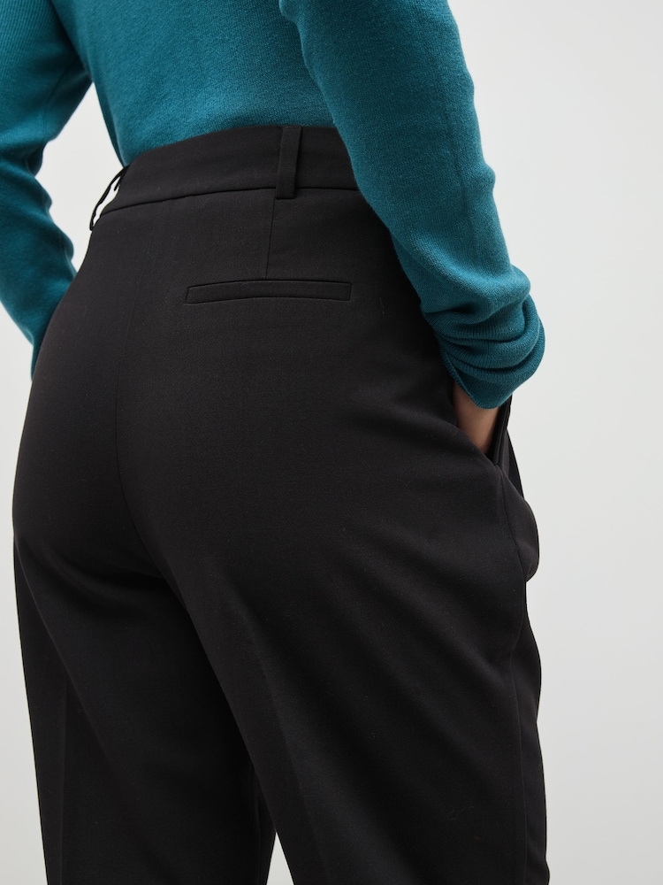 Black Tailored Straight Trousers - Image 6 of 6 Black Tailored Straight Trousers - Image 6 of 6