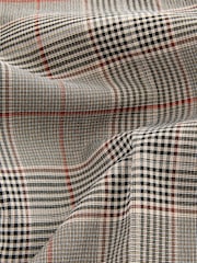 Castanho - Checked Wide Leg Trousers - Imagem 2 de 3