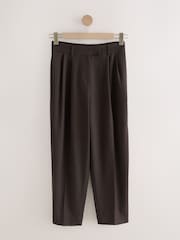 بني - Tapered Tailored Trousers - صورة 1 من 4