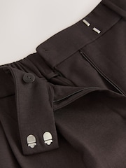 بني - Tapered Tailored Trousers - صورة 3 من 4