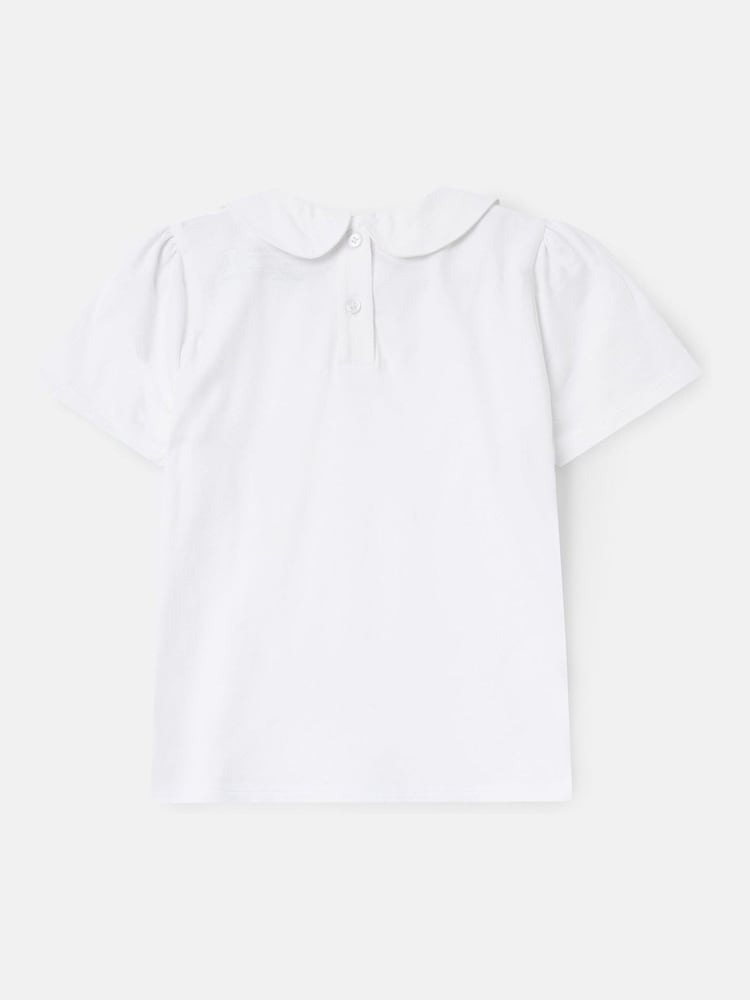 Angel & Rocket White Heidi Peter Pan Collar T-Shirt - Image 6 of 7