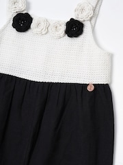 Angel & Rocket Black Illiana Crochet Linen Jumpsuit - Image 6 of 6