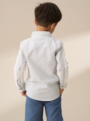 Temno modra - Angel & Rocket Chase oranžna Colour Block Smart 100% Cotton srajce - Slika 3 iz 8