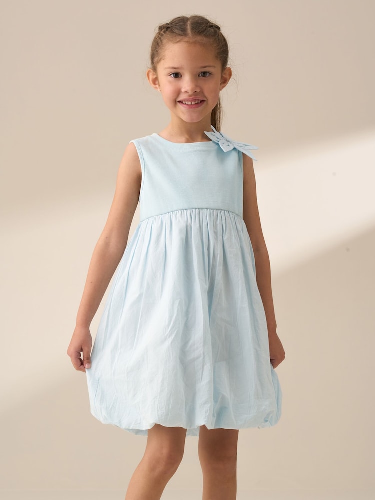 Angel & Rocket Blue Bubble Hem Corsage Dress - Image 2 of 6