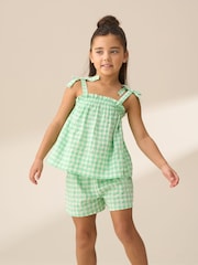 Angel & Rocket Connie gerimpelde top met gingham - Image 3 of 7