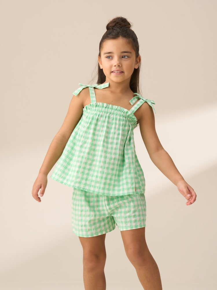 Angel & Rocket Connie gerimpelde top met gingham - Image 3 of 7