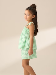 Angel & Rocket Connie gerimpelde top met gingham - Image 4 of 7
