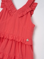 Angel & Rocket Orange Marie Tiered Frill 100% Cotton Dress - Image 9 of 9