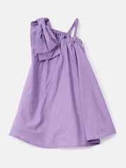 Angel & Rocket Purple Marnie Denim Corsage Swing Dress - Image 4 of 6