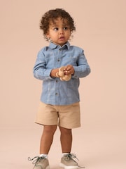 Angel & Rocket Blue 100% Cotton Connor Block Check Shirt - Image 1 of 3