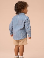 Angel & Rocket Blue 100% Cotton Connor Block Check Shirt - Image 2 of 3