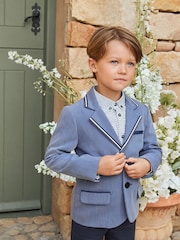 Angel & Rocket Blue Blake Smart Blazer - Image 10 of 16