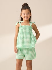 Angel & Rocket Green Connie Gingham Shorts - Image 2 of 7