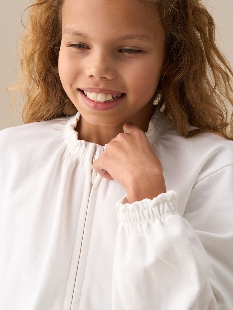 Buy Angel & Rocket White Blithe Zip Up Jacket from Next Ireland