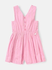 Angel & Rocket Pink Lina Printed Linen Playsuit - Image 6 of 8