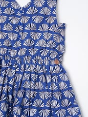 Angel & Rocket Blue Lina Printed Linen Playsuit - Image 7 of 7