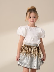 Angel & Rocket Bloom Flower Applique T-Shirt - Imagen 3 de 6