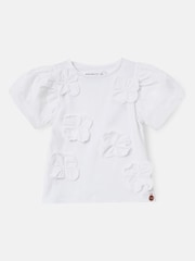Angel & Rocket Bloom Flower Applique T-Shirt - Imagen 4 de 6