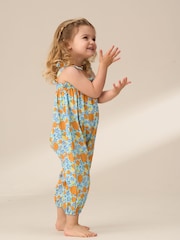 Angel & Rocket Carrie Double Cloth Fruit Print 100% Cotton Romper - Imagen 2 de 9