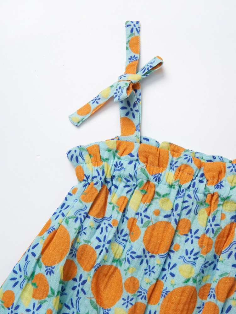 Angel & Rocket Carrie Double Cloth Fruit Print 100% Cotton Romper - Imagen 9 de 9