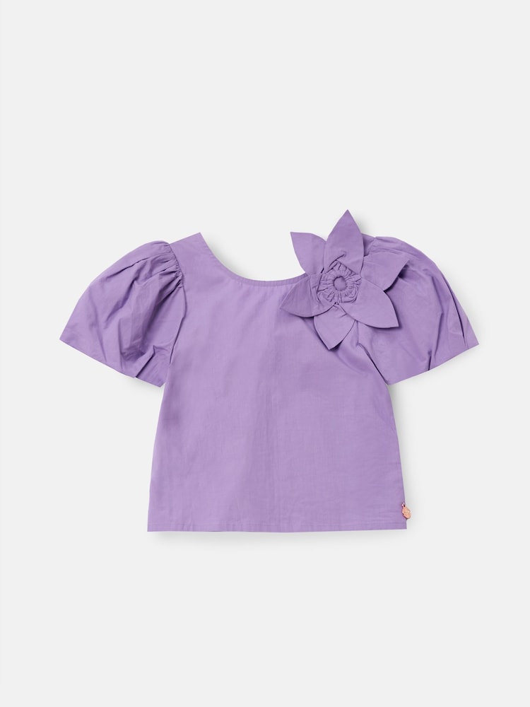 Angel & Rocket Roxie Corsage Woven 100% Cotton Top - Image 4 of 6