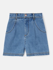 Angel & Rocket Blue Rochelle Denim 100% Cotton Shorts - Image 2 of 4