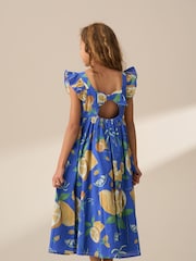 Angel & Rocket Blue Maxine Print Maxi Dress - Image 2 of 9