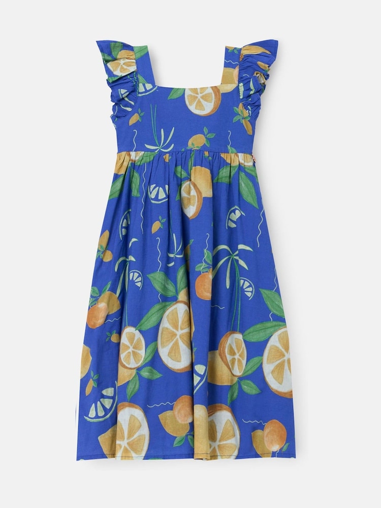 Angel & Rocket Blue Maxine Print Maxi Dress - Image 7 of 9