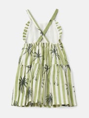 Angel & Rocket Green Colletta Palm Stripe 100% Cotton Sundress - Image 5 of 6