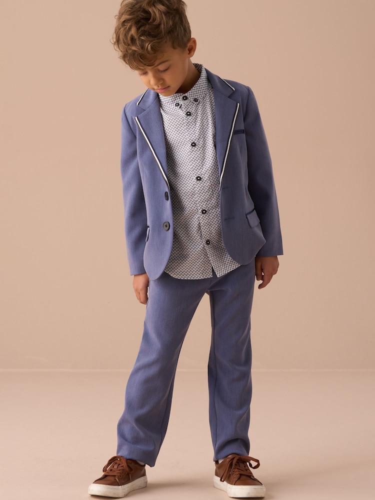 Angel & Rocket Blue Lorenzo Smart Trousers - Image 2 of 5