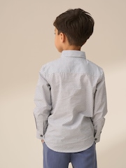 Angel & Rocket White 100% Cotton Geometric Print Shirt - Image 2 of 7
