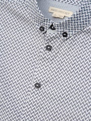 Angel & Rocket White 100% Cotton Geometric Print Shirt - Image 7 of 7