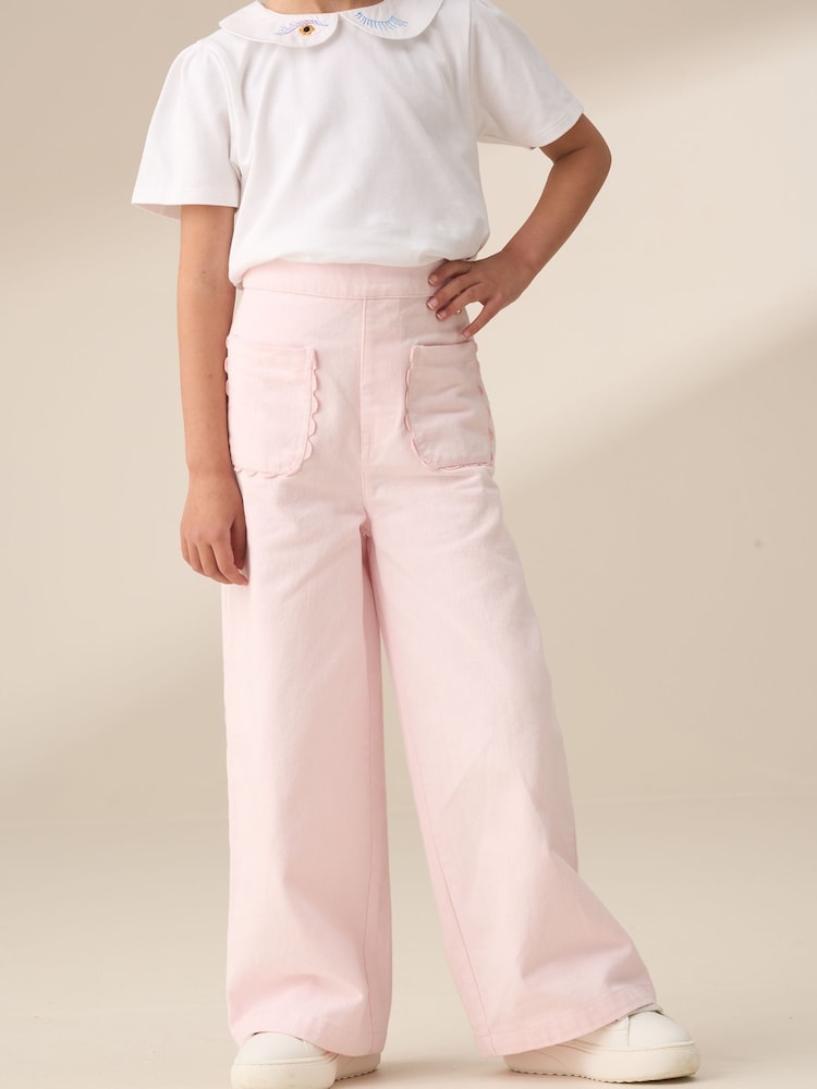 Angel & Rocket Pink Sabine Washed Trousers - Image 1 of 6