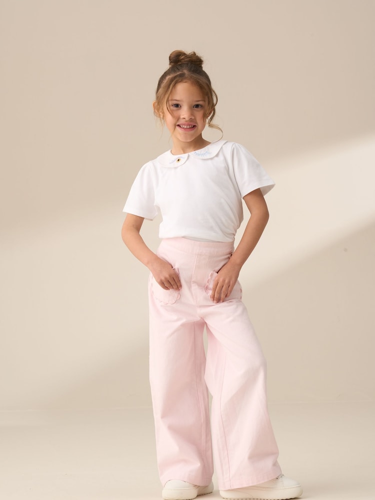 Angel & Rocket Pink Sabine Washed Trousers - Image 2 of 6