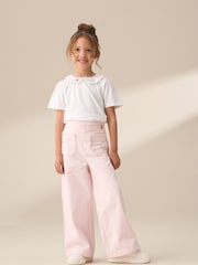Angel & Rocket Pink Sabine Washed Trousers - Image 3 of 6