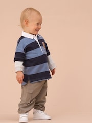 Angel & Rocket Blue Zane Stripe Rugby Top - Image 2 of 3