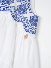 Angel & Rocket White Sophie 100% Cotton Embroidered Sundress - Image 7 of 7